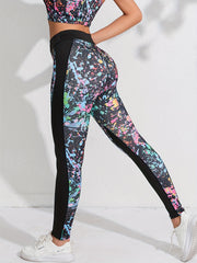 Graffiti Graphic Yoga Leggings for Running & Yoga