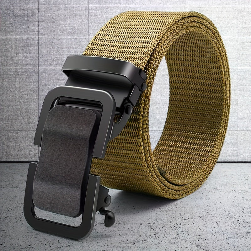 2pcs Men's Ratchet Belts Casual Nylon Web Belt Golf Belts
