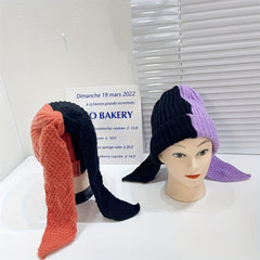 Unisex Knitted Hat With Long Ears for Outdoor Activity
