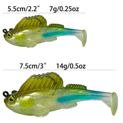 1pc Paddle Tail Swimbait Soft Lure Fishing Tackle