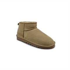Women's Snow Boots Plush Lined Slip On Thermal Short Boots