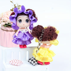 Confused Doll Enamel Doll Toy Keychain Gift