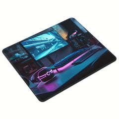 Square Mouse Pad 20x24cm Home Office Rubber Seam Border Slide Mouse Pad