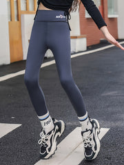Girls Stretchy Leggings Comfy Yoga Pants For Sports Running