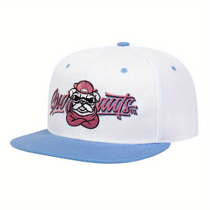 Men's Block Flat Brim Snapback Hat