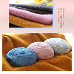 Medium Thick Cashmere Yarn Wool Ball for Scarf Knitting