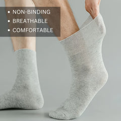 5pcs Diabetic Socks Soft Stretch Polyester & Spandex Blend