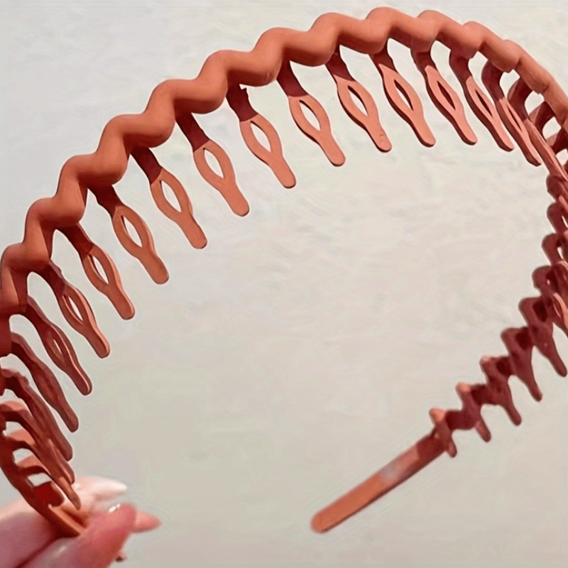 Teeth Headbands Wavy Headbands with Combs Thin Hair Bands