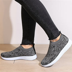 Women's Knit Sock Sneakers Casual Slip On Running Shoes Low Top Sports Shoes