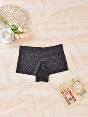 2 Pack Plus Size Lace High Rise Panties Set