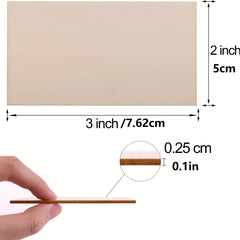 50pcs 5x7 2x3inch Blank Wood Chips for DIY Art Craft Projects
