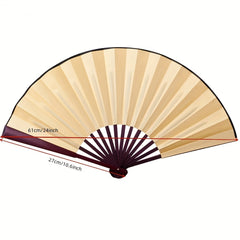 Chinese Style Silky Fan Women's Folding Fan Handheld Portable Fan
