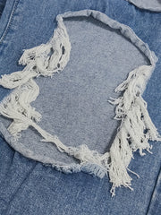 Ripped High Waisted Wide Leg Jeans