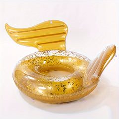 Adult Inflatable Angel Wing Swimming Ring Glitter PVC