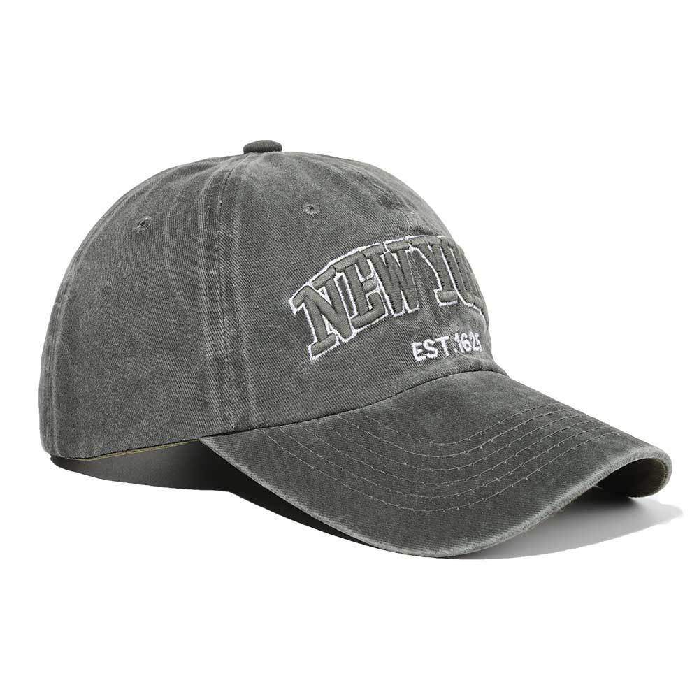 Vintage Washed Distressed Letter Embroidered Cap