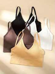 4 Wireless Bras Comfy & Breathable Women's Lingerie