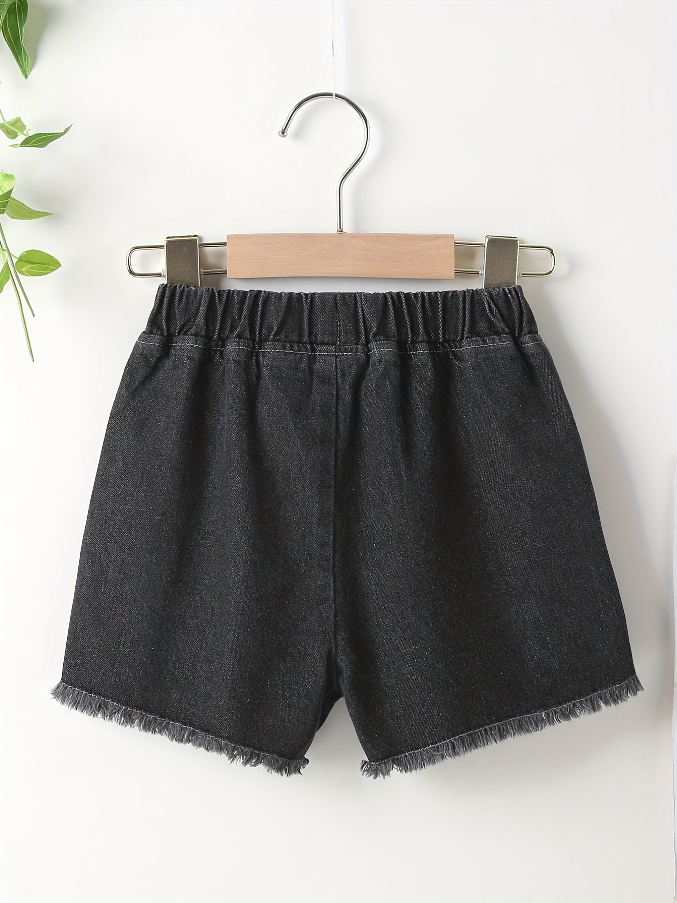 Girls' Casual Ripped Denim Shorts For Summer