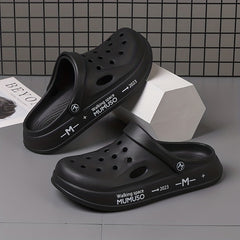 Men's Casual Slip On Hollow Out Sandals - Platform Shoes