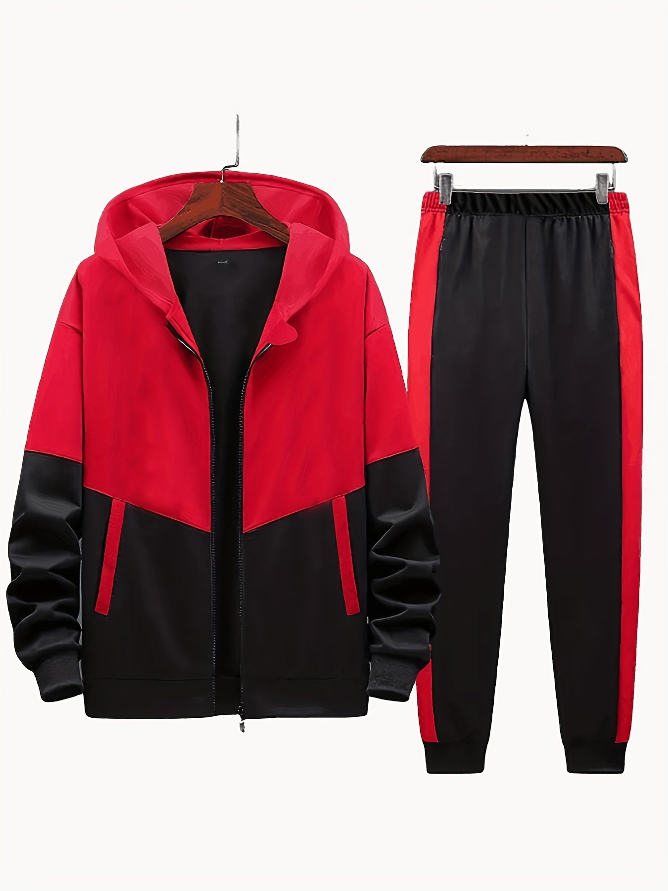 Boys Zip Hoodie & Sweatpants Set Casual Kids Clothes