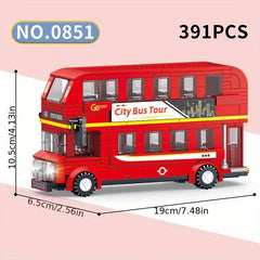 City Vehicle Building Blocks Set Fire Truck Ambulance Crane