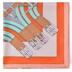 Boho Silk Like Square Scarf Sunscreen Shawl for Women