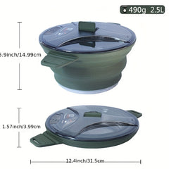 Portable Collapsible Camping Cooking Pot Lightweight Cookware