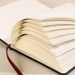 200Pages Leather Business Office Notebook A5 Soft Cover Meeting Record Notebook