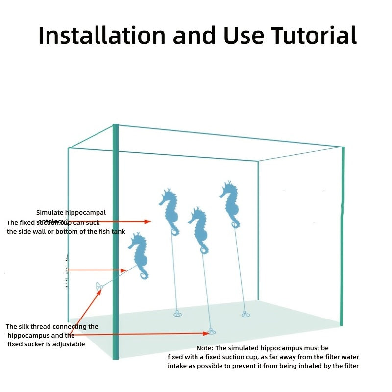 Seahorse Silicone Coral Decor Ornament