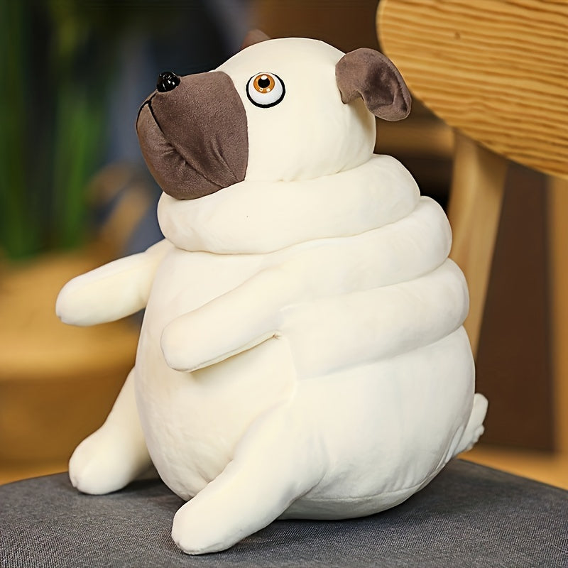 1pc Pug Bulldog Plush Toy Stuffed Dog for Halloween Birthdays Room Decorati