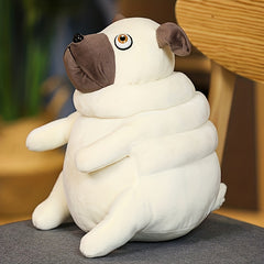 1pc Pug Bulldog Plush Toy Stuffed Dog for Halloween Birthdays Room Decorati