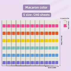 Colorful Index Label Stickers - Writable Classification Adhesive