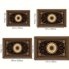 Boho Anti Fatigue Kitchen Rugs Vintage Absorbent Non Slip Soft Faux Sheepskin