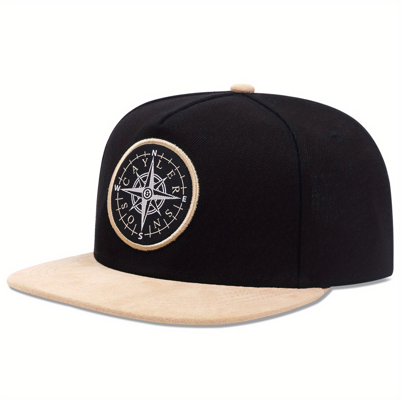Compass Flat brimmed Adjustable Baseball Cap for Outdoor Sport