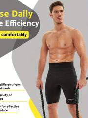 Men's Sauna Sweat Elastic Shorts for Sports Gym & Yoga
