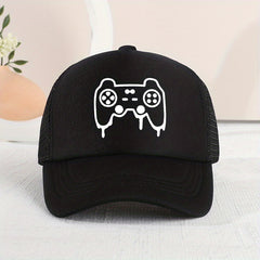 Casual Game Console Mesh Cap Sun Protection Hat for Kids