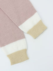 Colorblock Open Front Cardigan