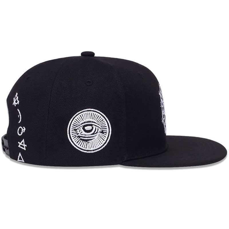 Men Eye Embroidered Hip Hop Baseball Cap
