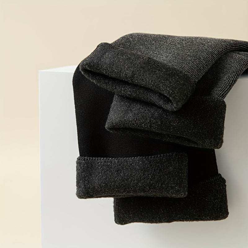 5 Pairs Winter Casual Warm Mid calf Socks
