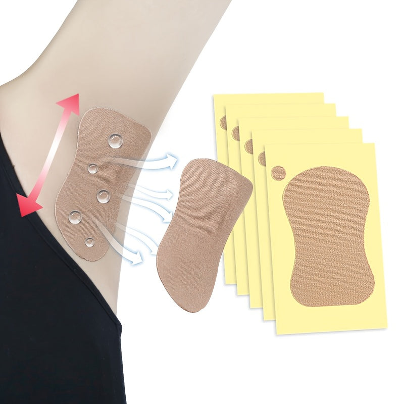 10pcs Underarm Antiperspirant Patches Sweat Absorbing Armpit Pads Deodorant