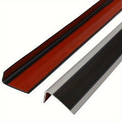 1pc Vinyl Stair Nosing Self Adhesive Stair Edge Protector Non Slip
