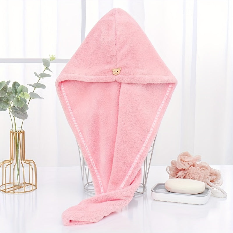 Microfiber Hair Towel Water Absorbent Hair Drying Towel Bath Towel