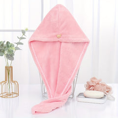 Microfiber Hair Towel Water Absorbent Hair Drying Towel Bath Towel
