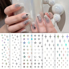 Self Adhesive Galaxy Star Nail Stickers - DIY Nail Enhancement