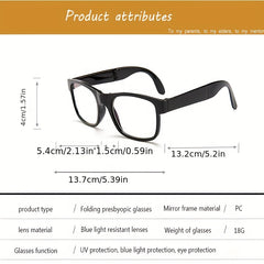 Men's Auto Zoom Glasses Intelligent Focus Film Plus Case Cloth Strap
