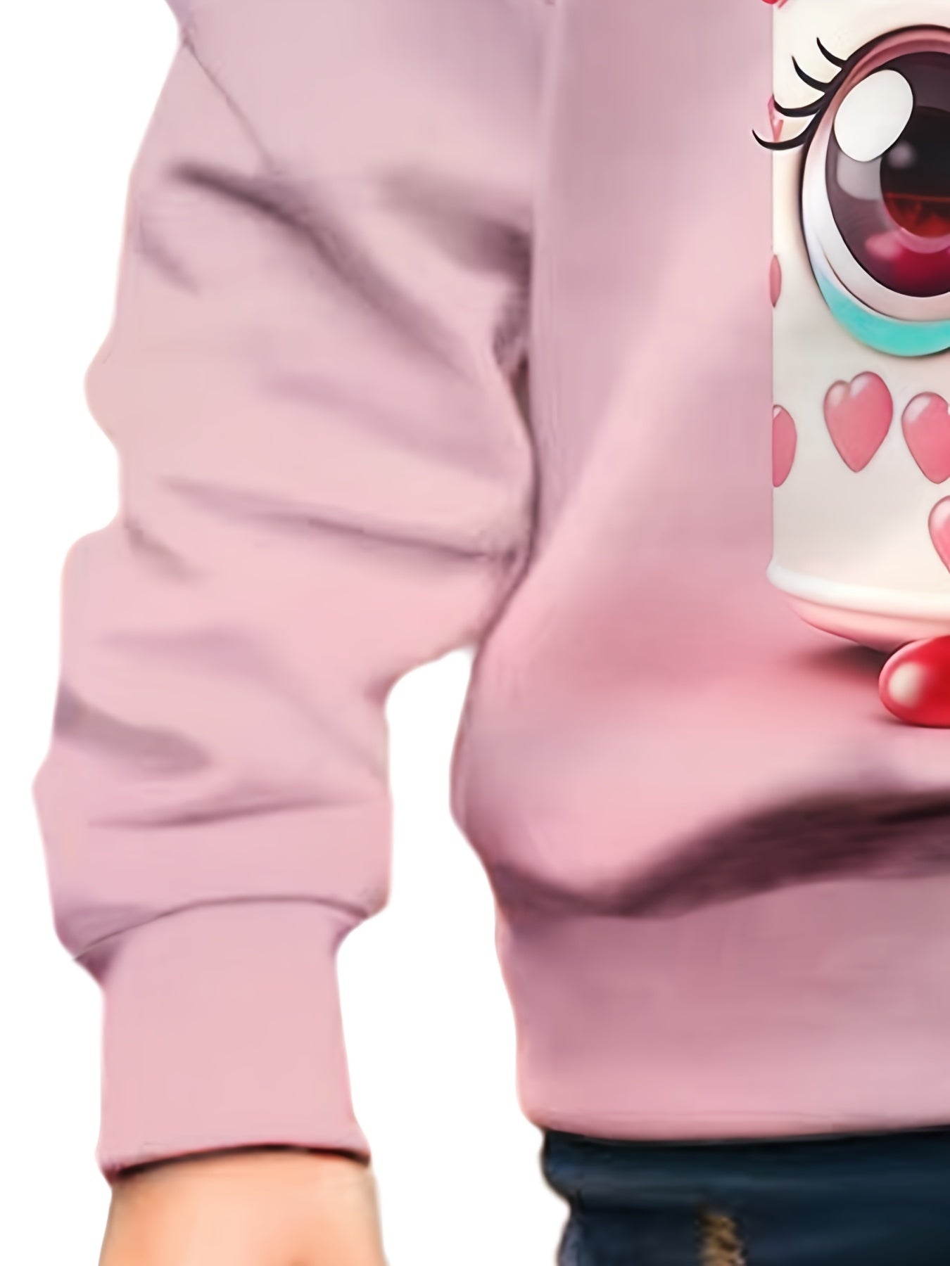 Girls Sweet Soda Graphic Crew Neck Long Sleeve Sweatshirt