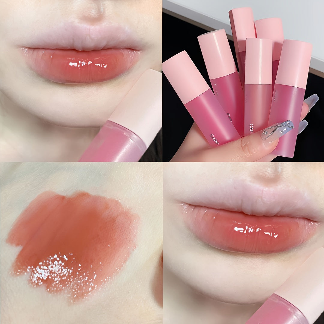 6 Colors Lipstick and Lip Gloss Set Pink Love Lip Glaze