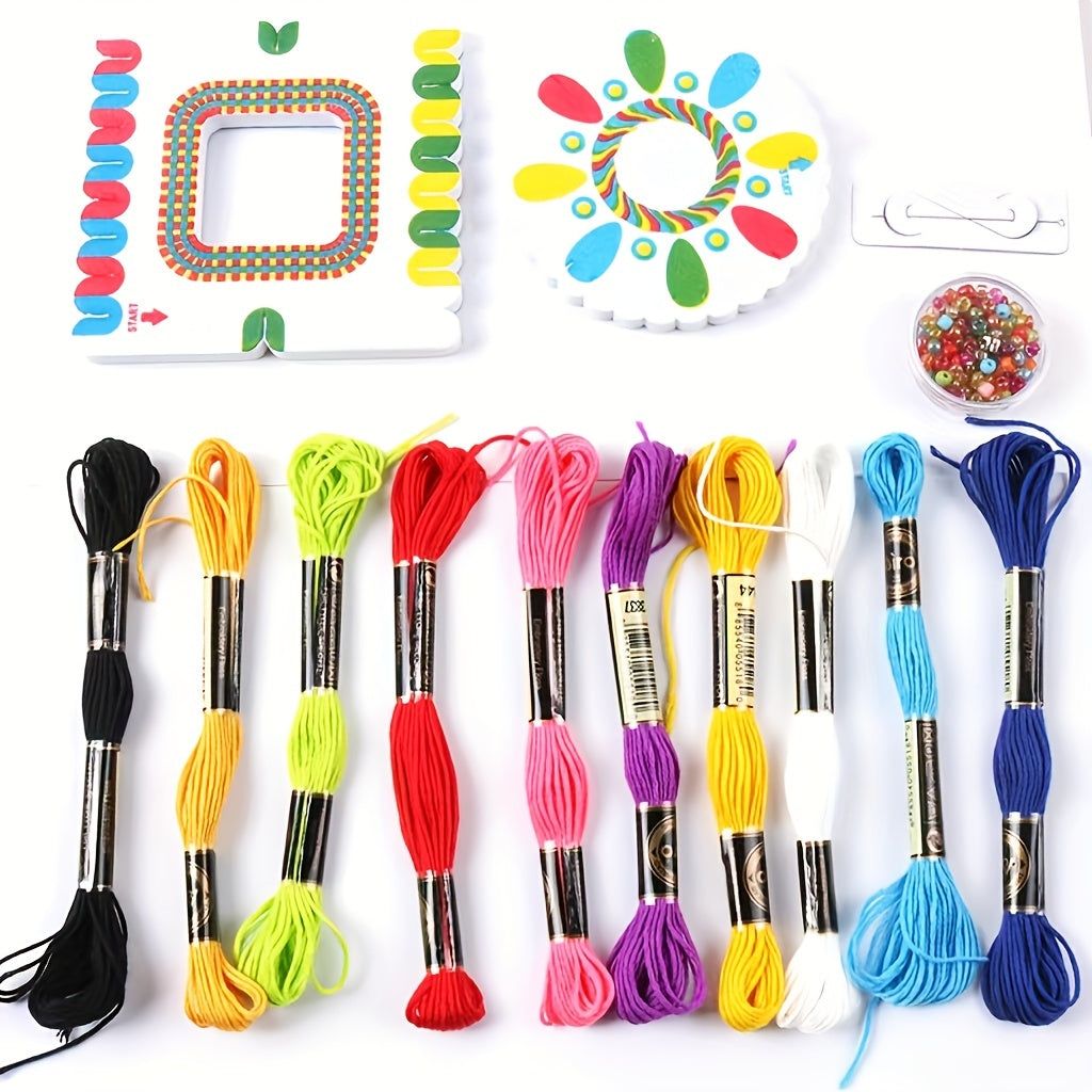DIY Charm Bracelet Making Kit Beading Woven Bracelet Set