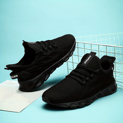 Women's Lightweight Knitted Sports Shoes Lace Up Running Sneakers