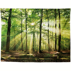 Forest Landscape Tapestry Wall Hanging Room Decoration Halloween Christmas Gift