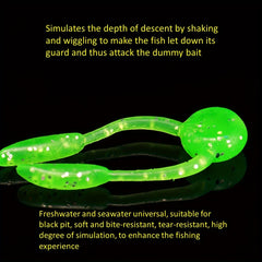 20pcs 3 Floating Soft Bait Fishing Lure TPE Material Outdoor Fishing